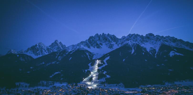 Night skiing