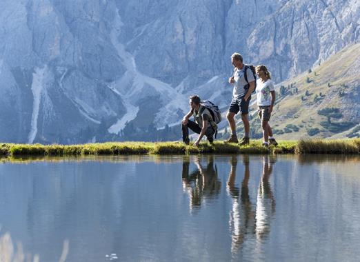 Bergsee in den Dolomiten