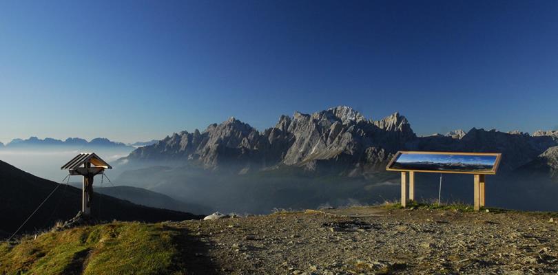 View of Mount Helm in the Sesto Dolomites