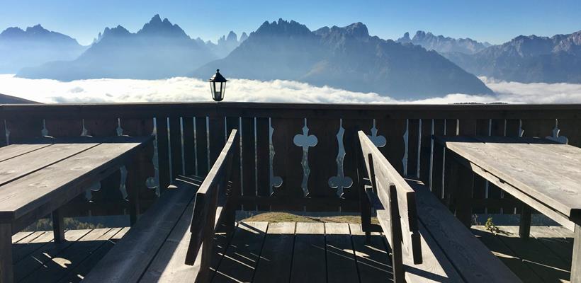 Aussicht auf die Dolomiten