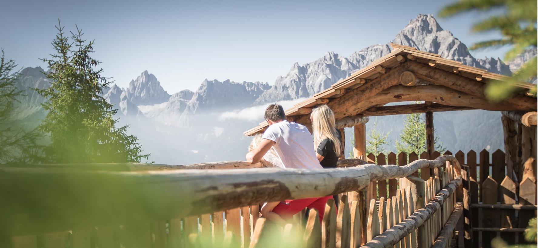 Olperl’s Mountain World with views of the surrounding Dolomite landscape