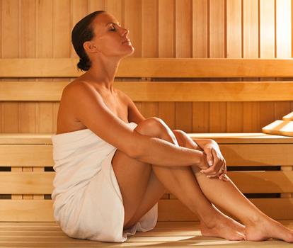 In the sauna