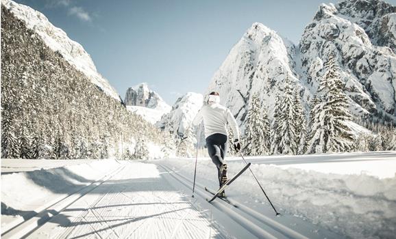 A cross-country skier