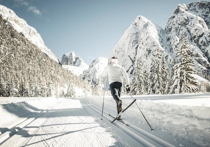 A cross-country skier