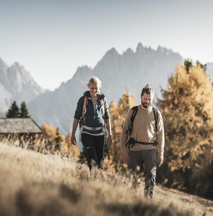 Hiking in autumn